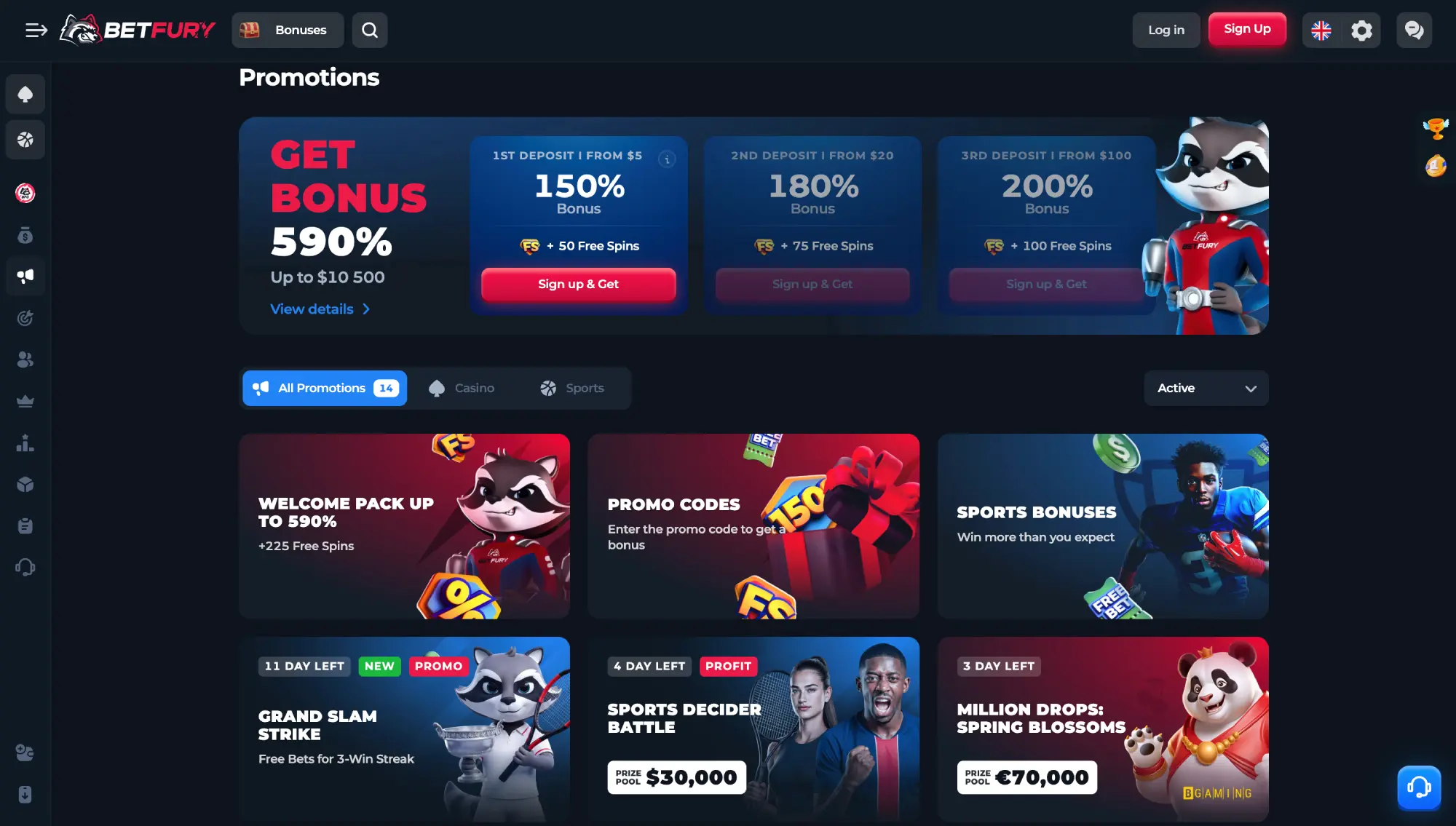 Bonos y promociones de BetFury